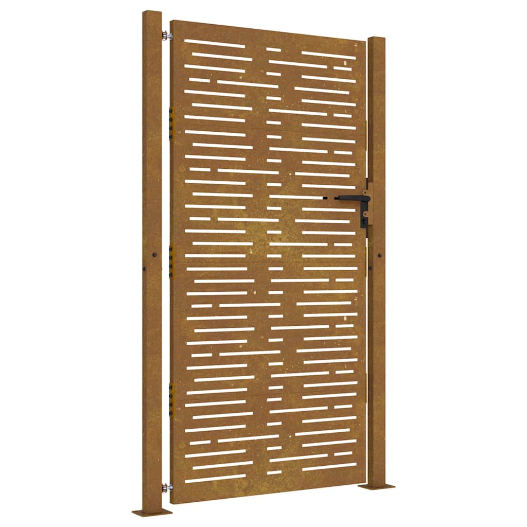 Garden Gate 100x175 cm Corten Steel Square Design