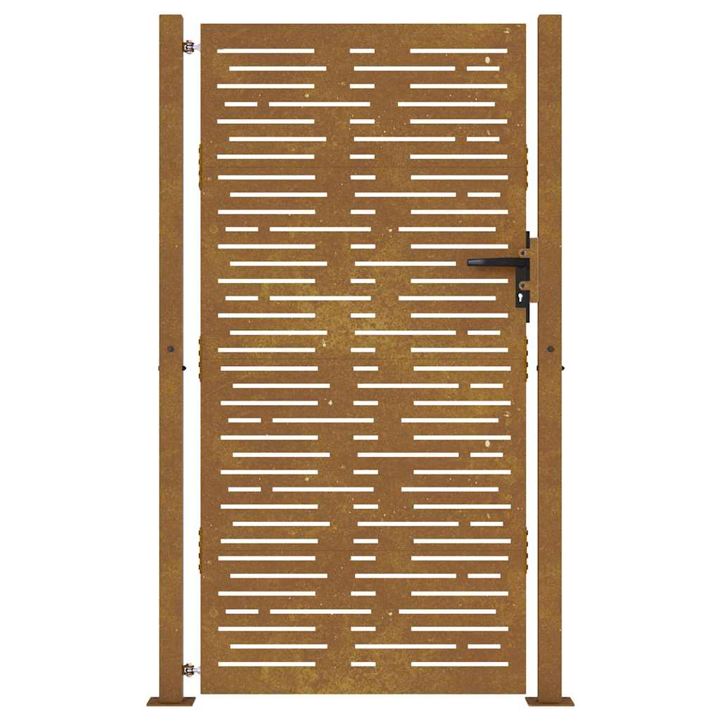 Garden Gate 100x175 cm Corten Steel Square Design