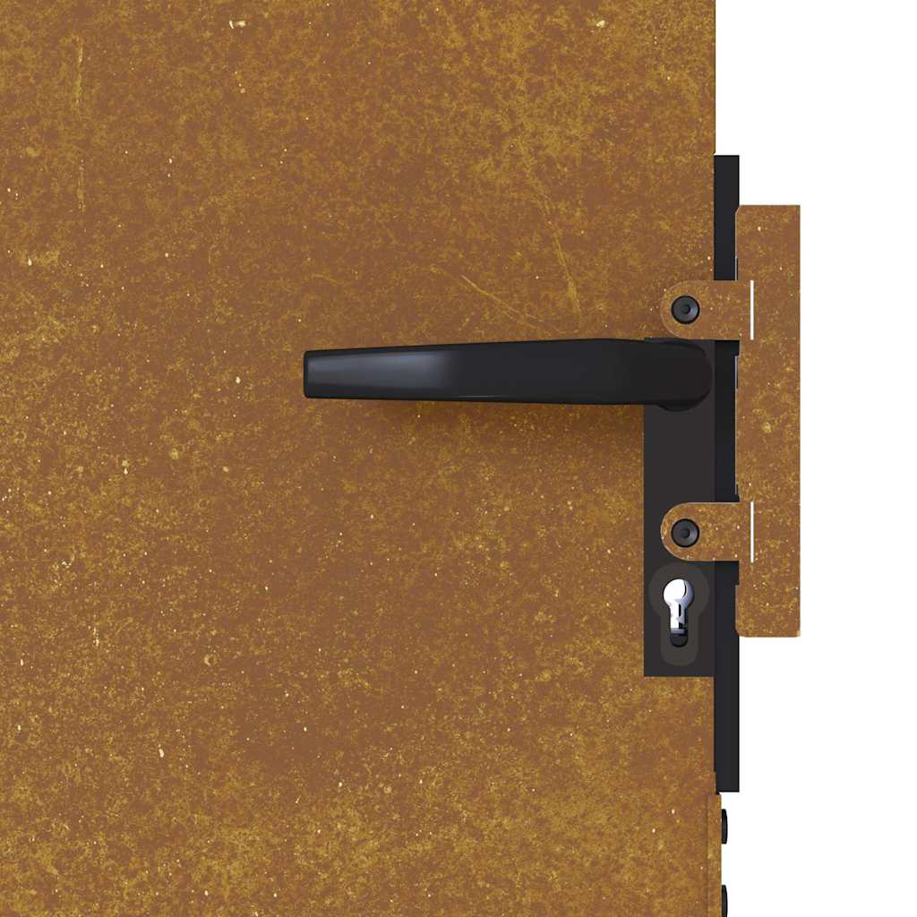 Garden Gate 85x125 cm Corten Steel Square Design
