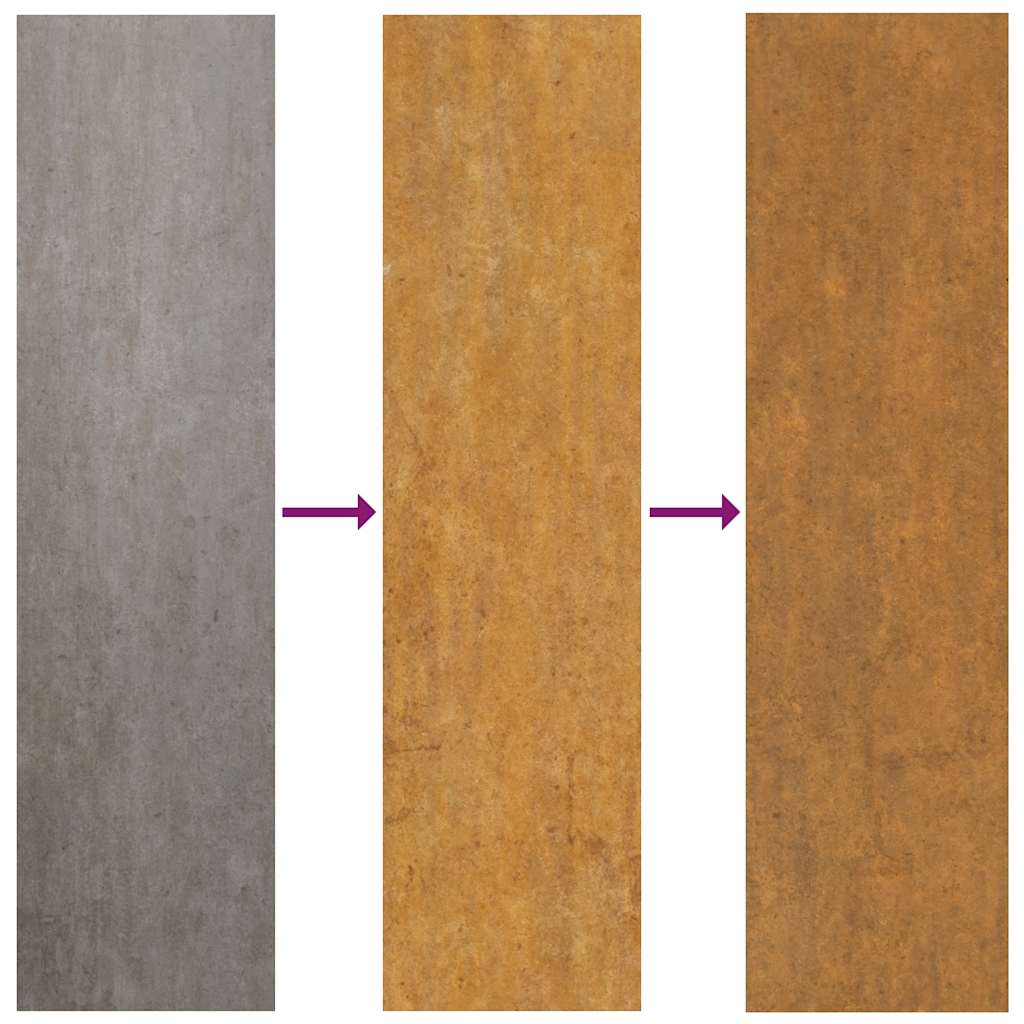 Garden Gate 85x200 cm Corten Steel