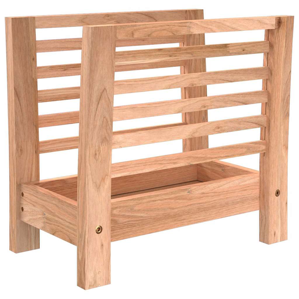 Magazine Rack 40x26,5x38,5 cm Solid Wood Walnut