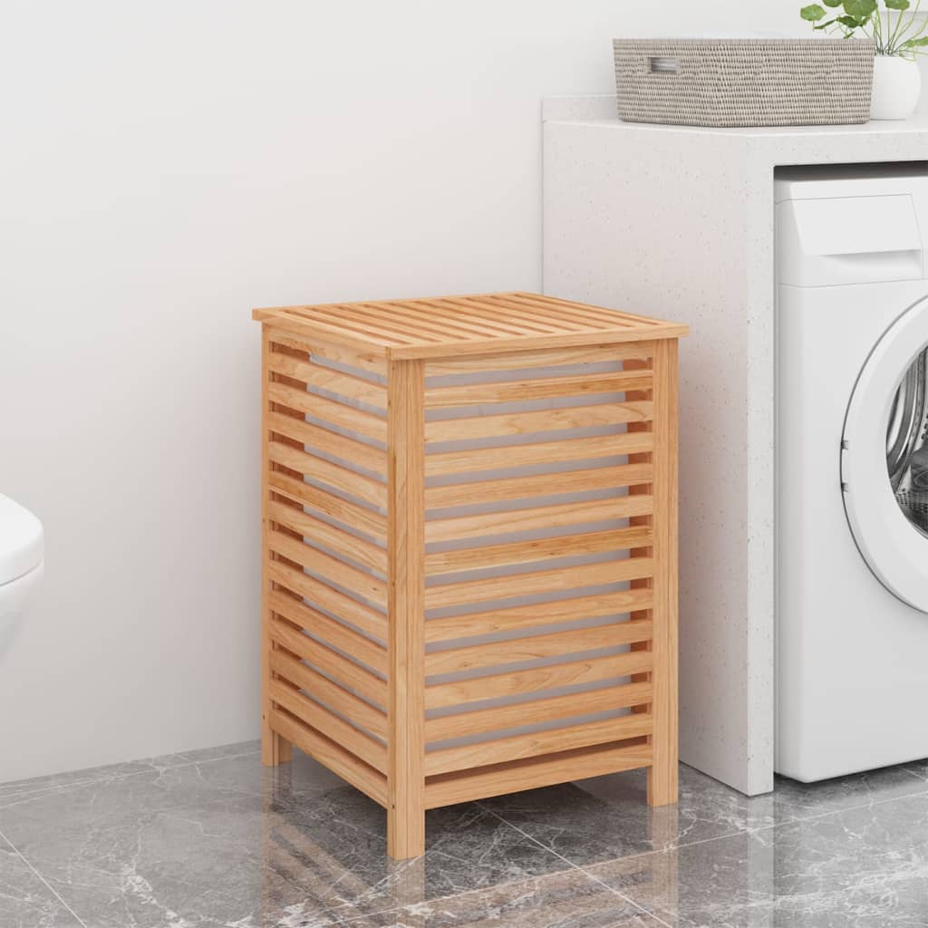 vidaXL Laundry Basket 45x45x65 cm Solid Wood Walnut