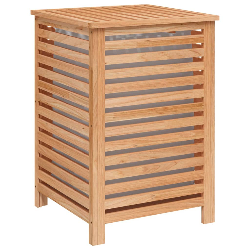 vidaXL Laundry Basket 45x45x65 cm Solid Wood Walnut