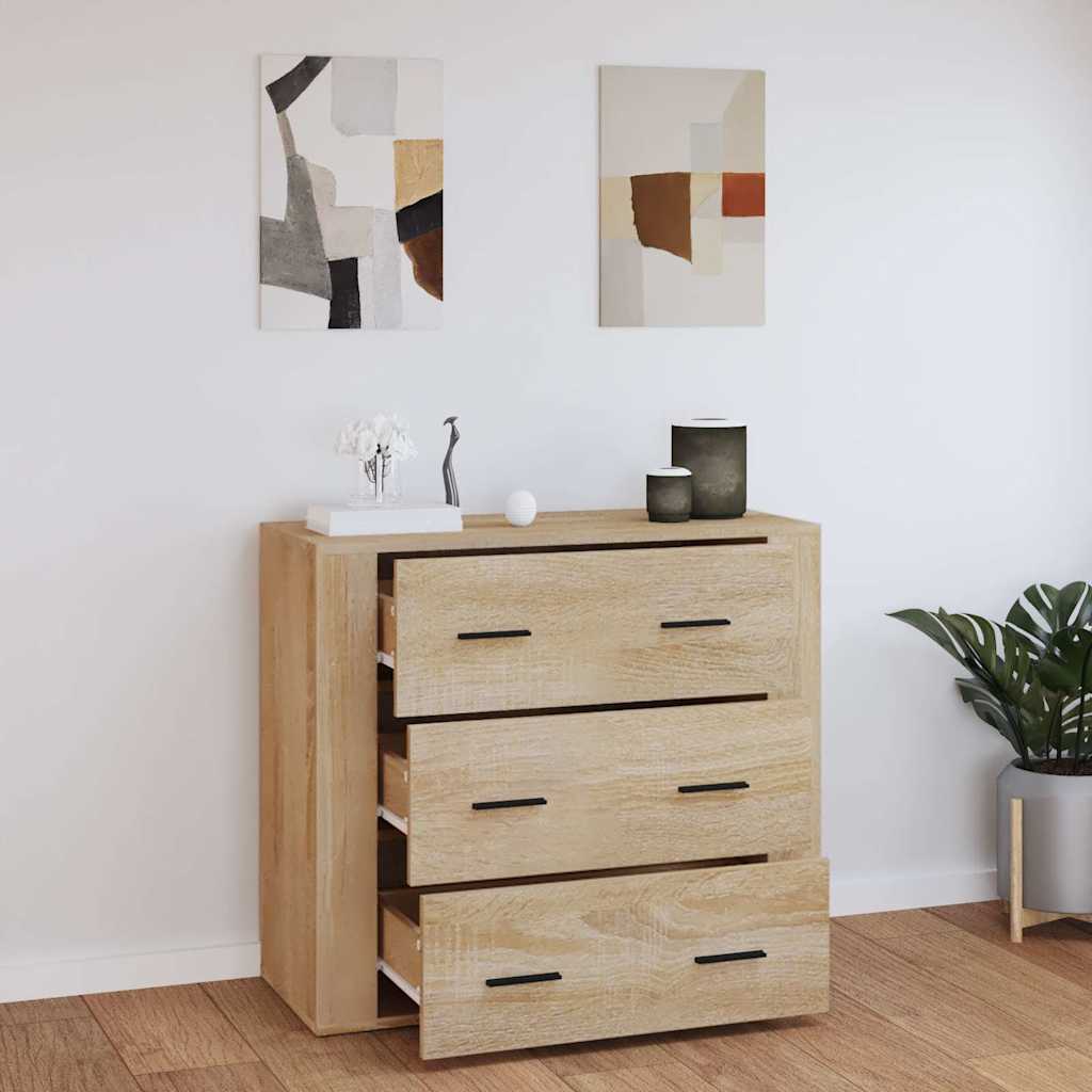 Sideboard Sonoma Oak 80x33x70 cm Engineered Wood