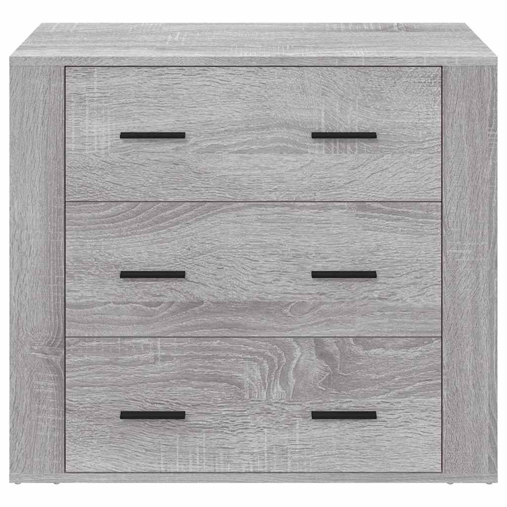 Sideboard Grey Sonoma 80x33x70 cm Engineered Wood