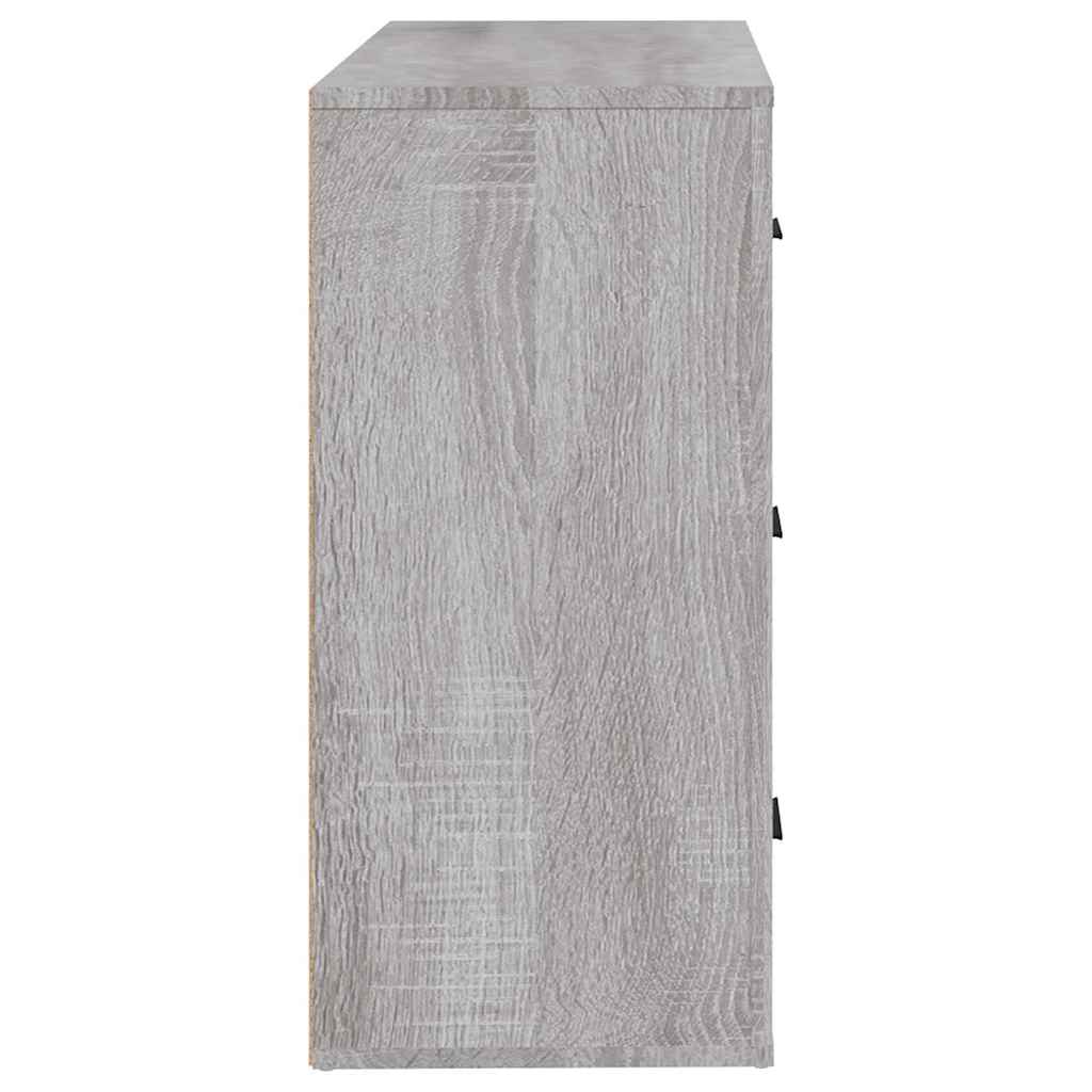 Sideboard Grey Sonoma 80x33x70 cm Engineered Wood
