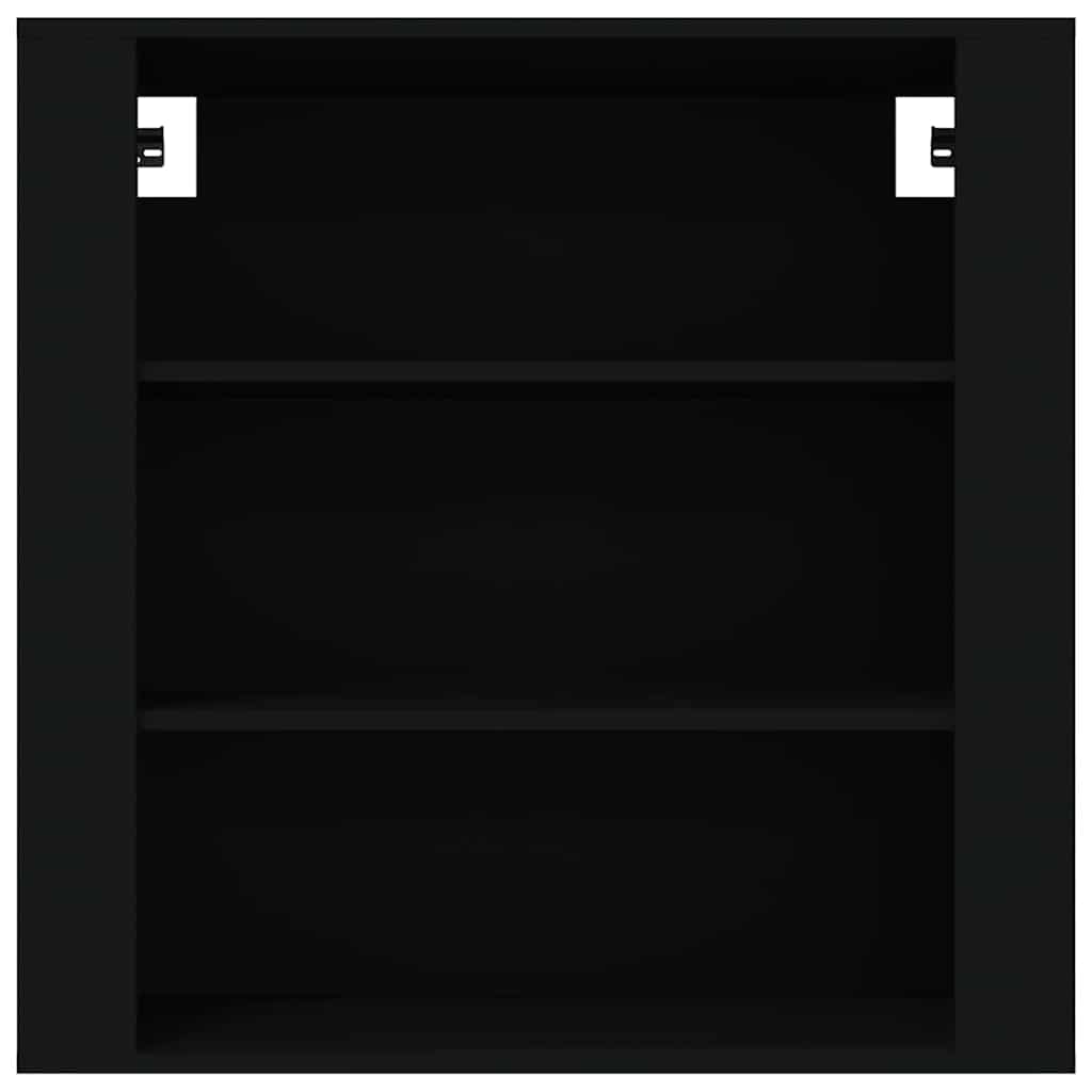 Wall Cabinet Black 80x33x80 cm Engineered Wood