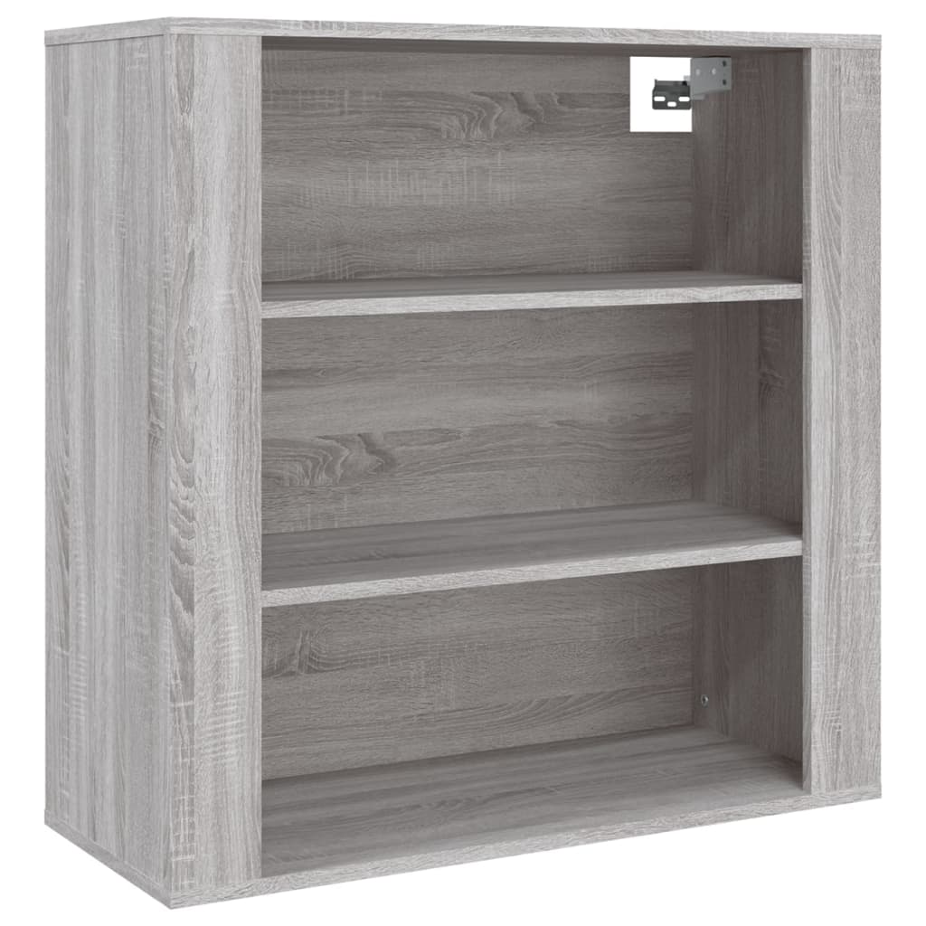 vidaXL Wall Cabinet Grey Sonoma 80x33x80 cm Engineered Wood