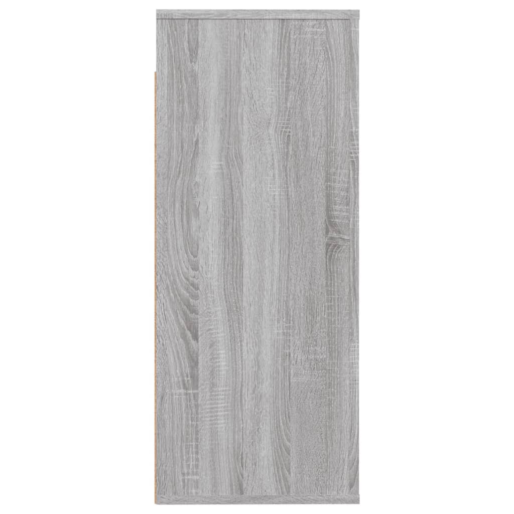 vidaXL Wall Cabinet Grey Sonoma 80x33x80 cm Engineered Wood