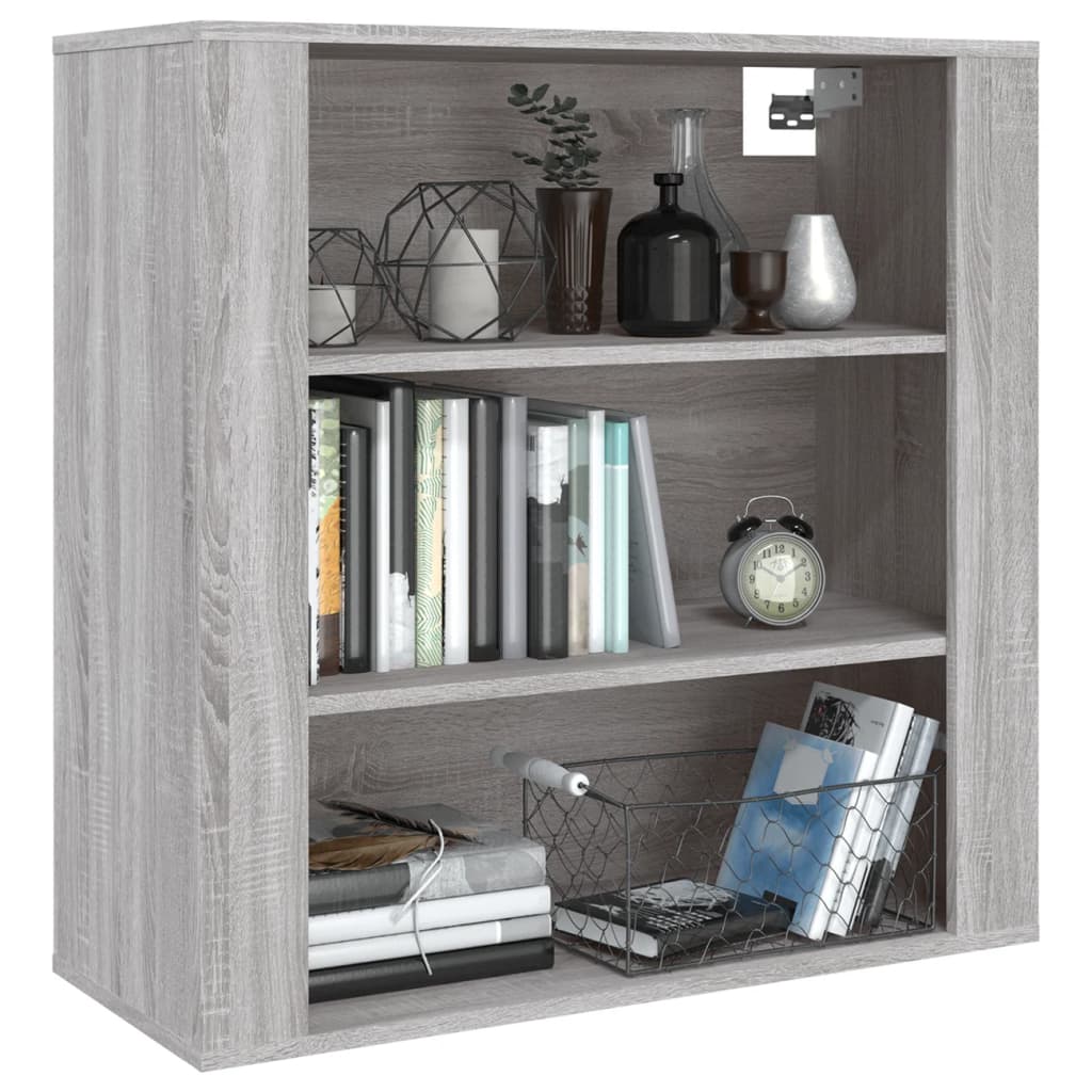 vidaXL Wall Cabinet Grey Sonoma 80x33x80 cm Engineered Wood