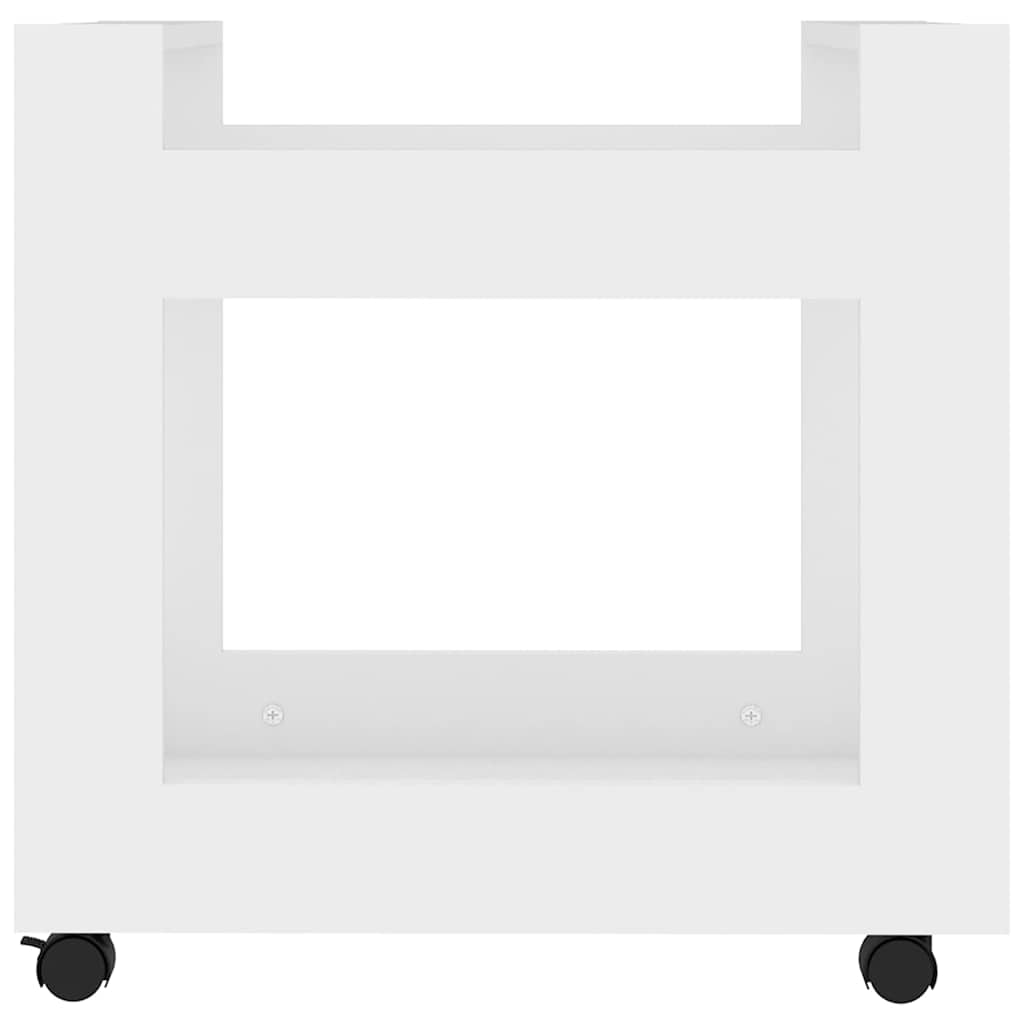 Desk Trolley White 60x45x60 cm Engineered Wood