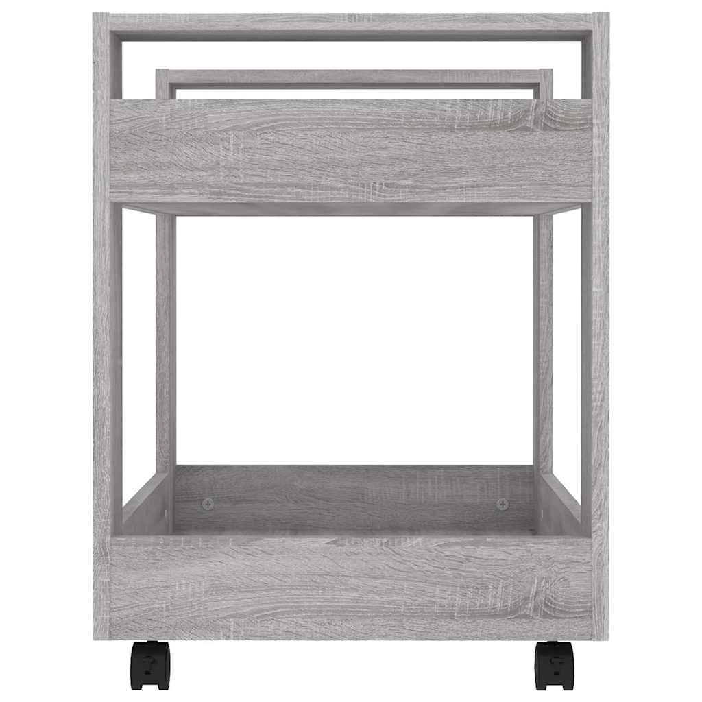 Desk Trolley Grey Sonoma 60x45x60 cm Engineered Wood