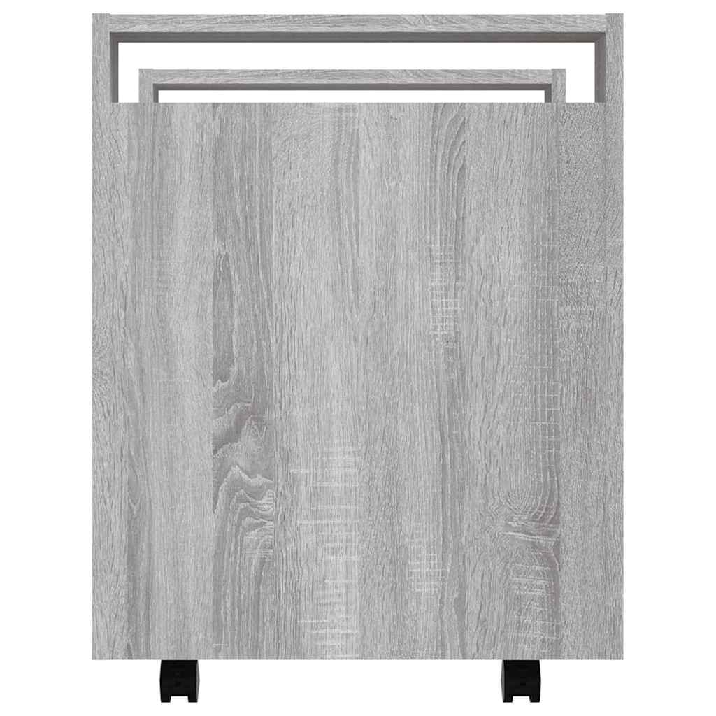 Desk Trolley Grey Sonoma 60x45x60 cm Engineered Wood