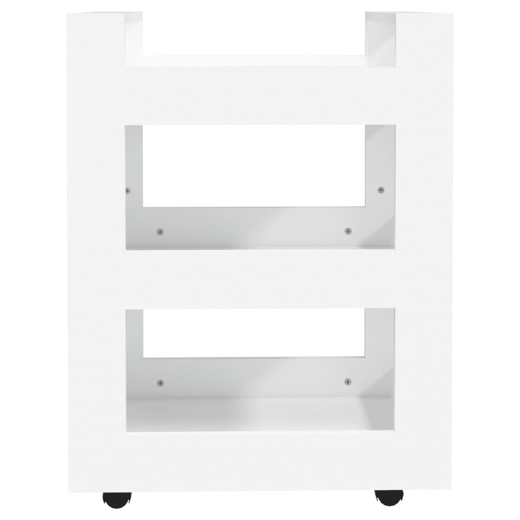 vidaXL Kitchen Trolley White 60x45x80 cm Engineered Wood