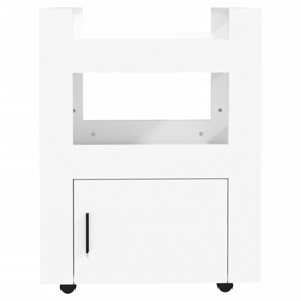 vidaXL Kitchen Trolley White 60x45x80 cm Engineered Wood