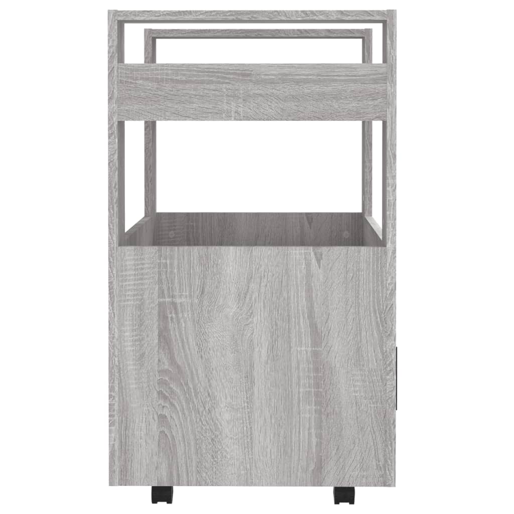 vidaXL Kitchen Trolley Grey Sonoma 60x45x80 cm Engineered Wood