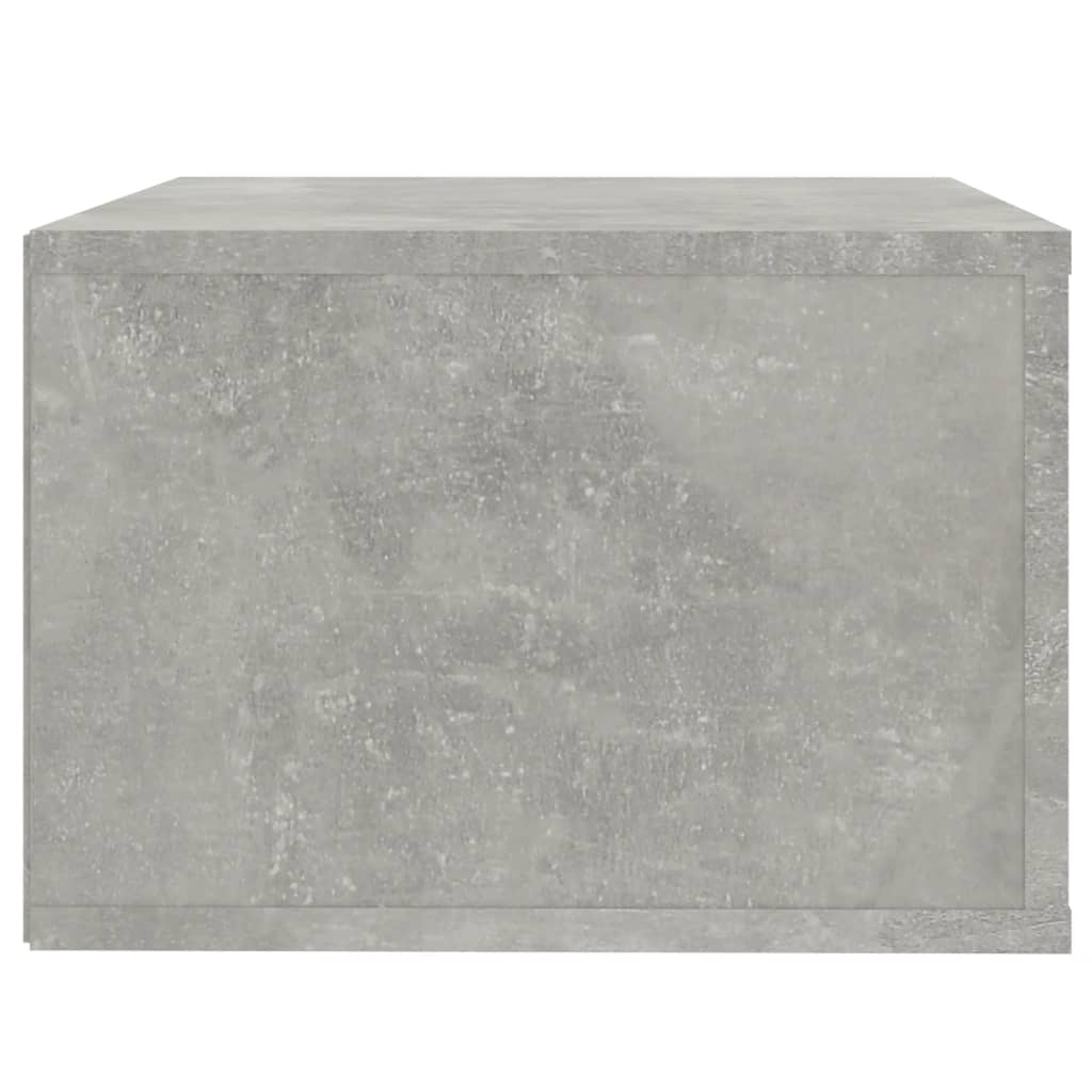 vidaXL Wall-mounted Bedside Cabinet Concrete Grey 50x36x25 cm