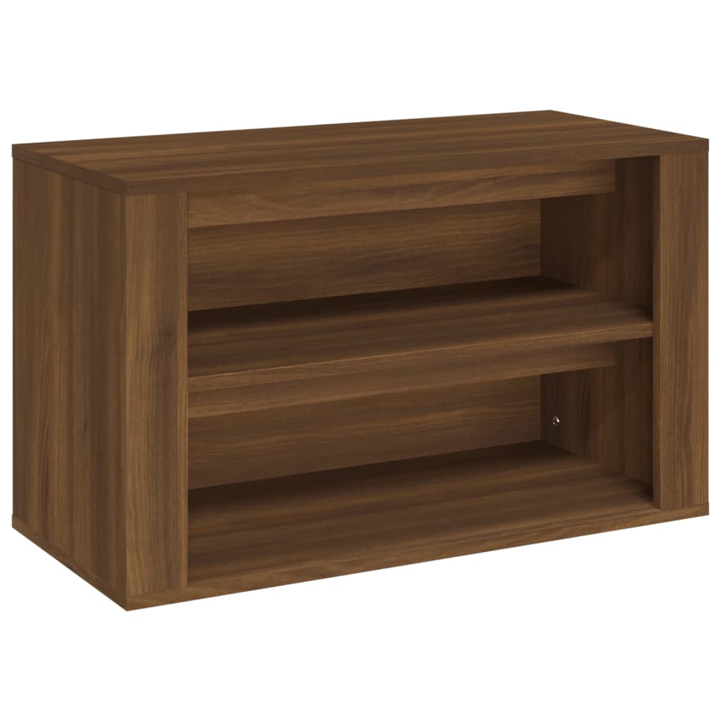 vidaXL Shoe Rack Brown Oak 75x35x45 cm Engineered Wood