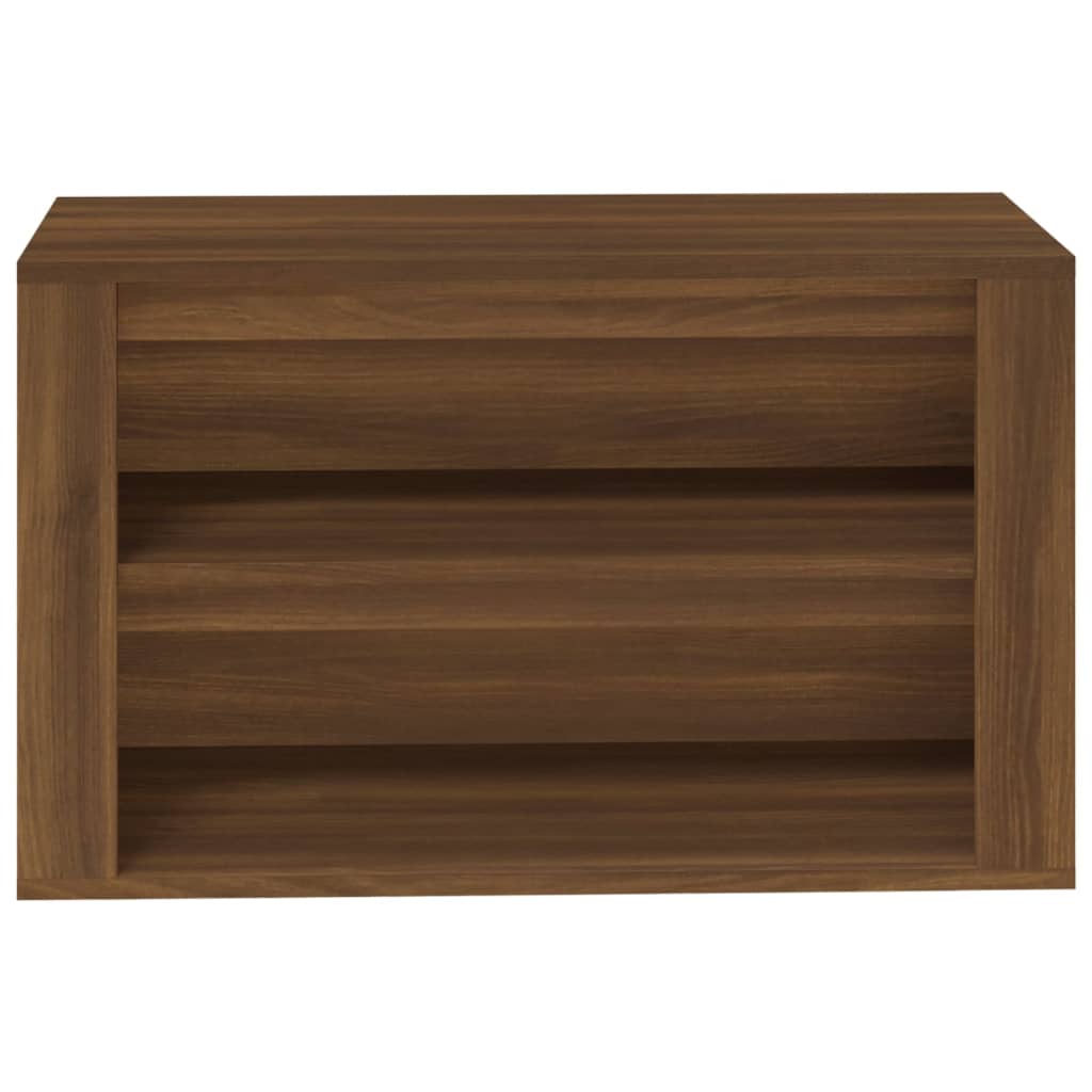 vidaXL Shoe Rack Brown Oak 75x35x45 cm Engineered Wood