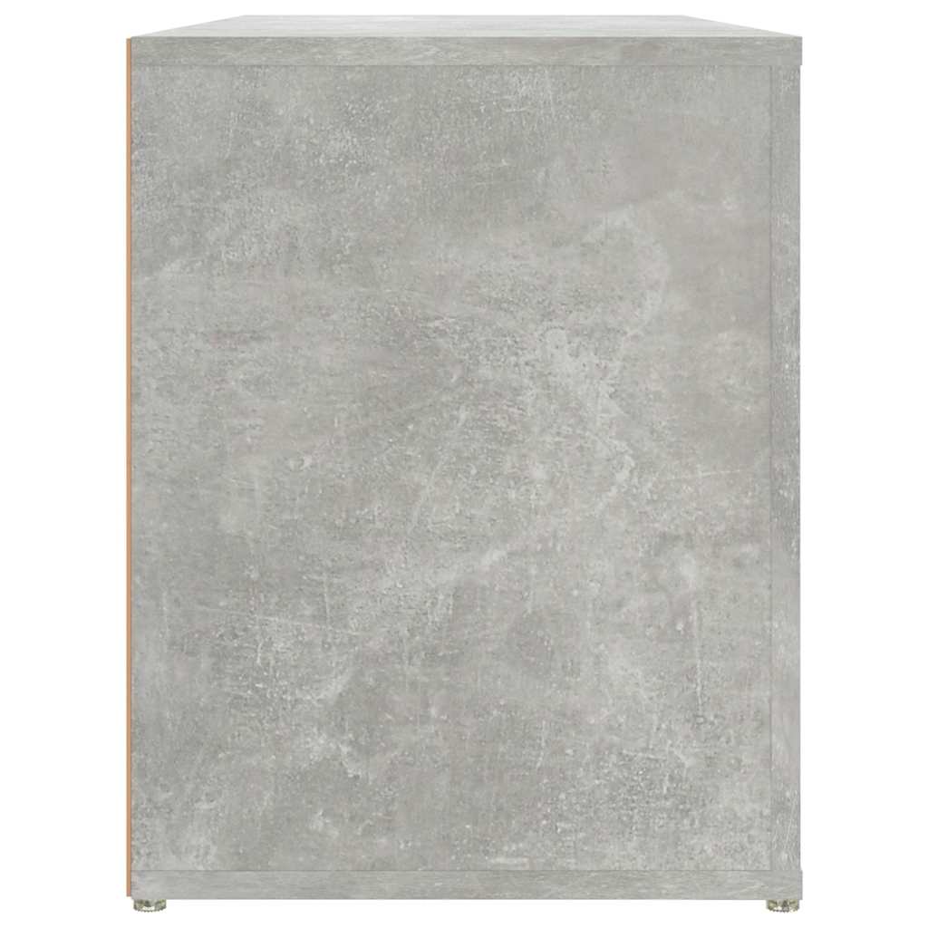 Shoe Rack Concrete Grey 100x35x45 cm Engineered Wood
