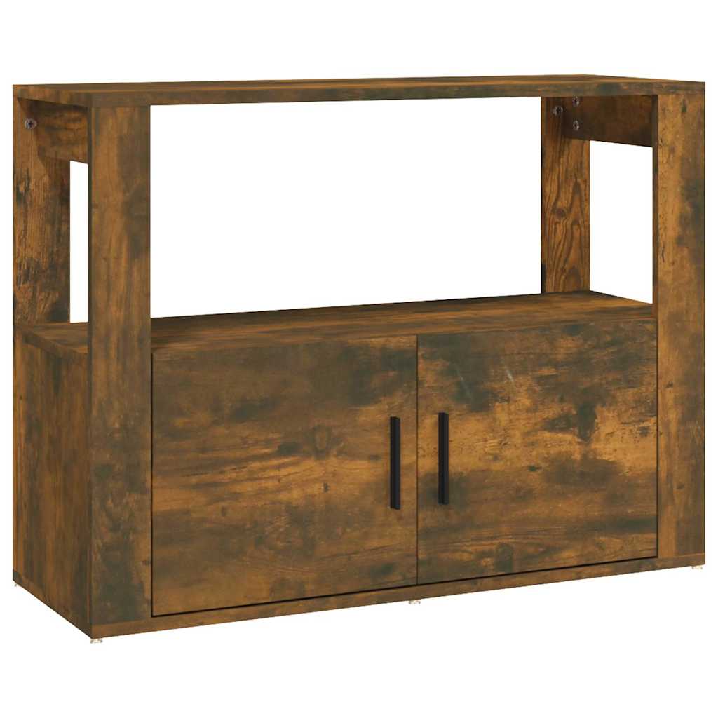 Sideboard Smoked Oak 80x30x60 cm Engineered Wood