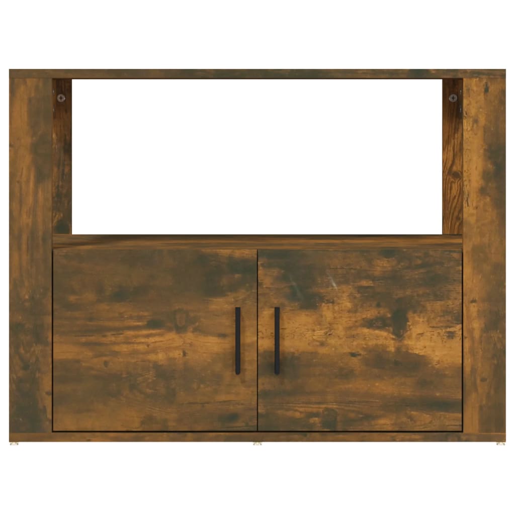 Sideboard Smoked Oak 80x30x60 cm Engineered Wood