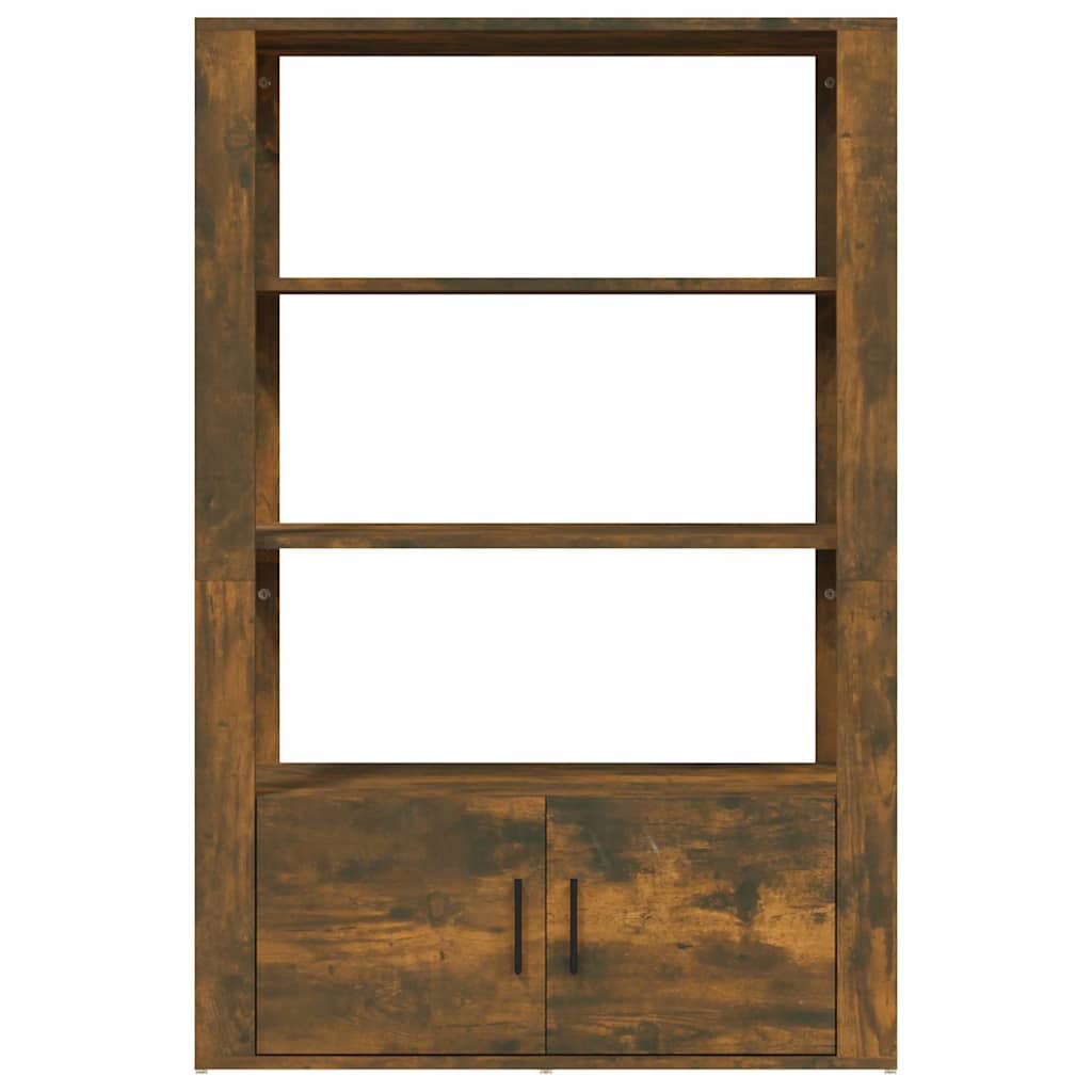 Sideboard Smoked Oak 80x30x119,5 cm Engineered Wood