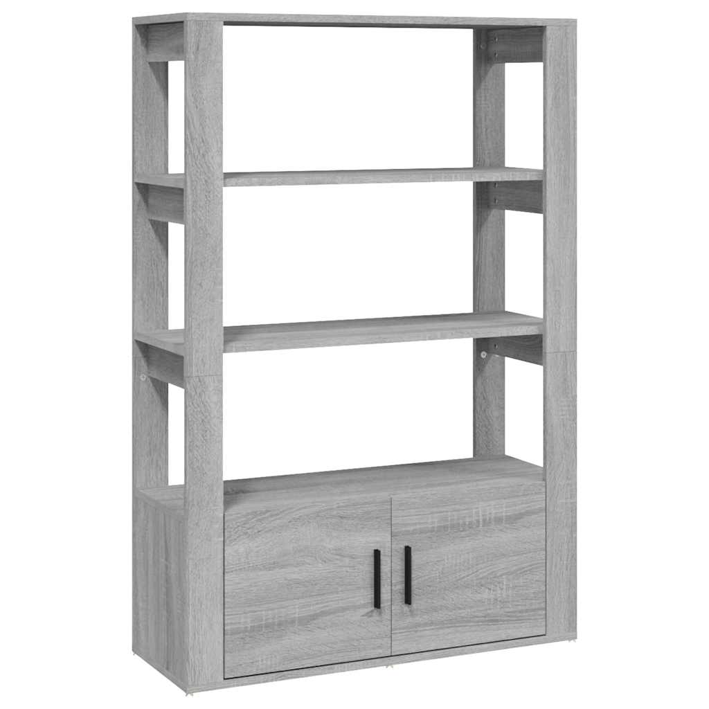 Sideboard Grey Sonoma 80x30x119,5 cm Engineered Wood