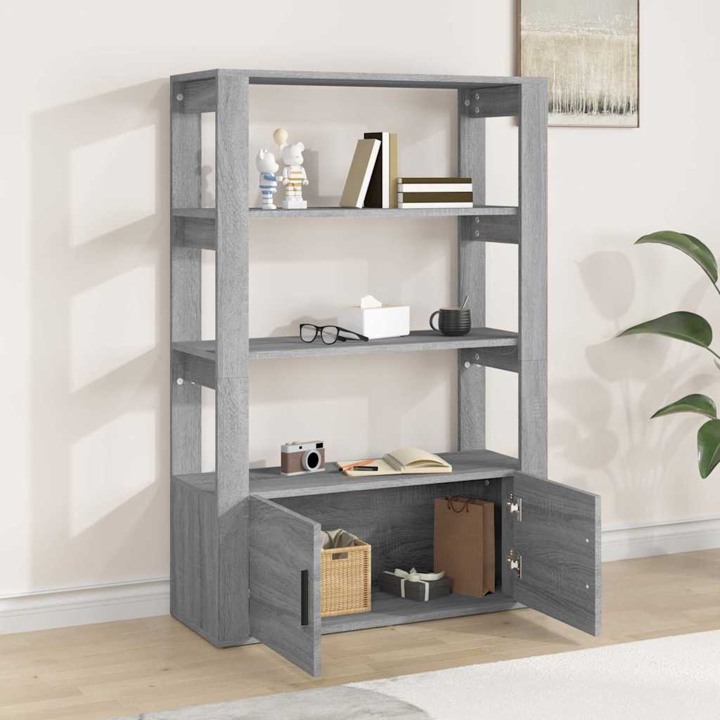 Sideboard Grey Sonoma 80x30x119,5 cm Engineered Wood