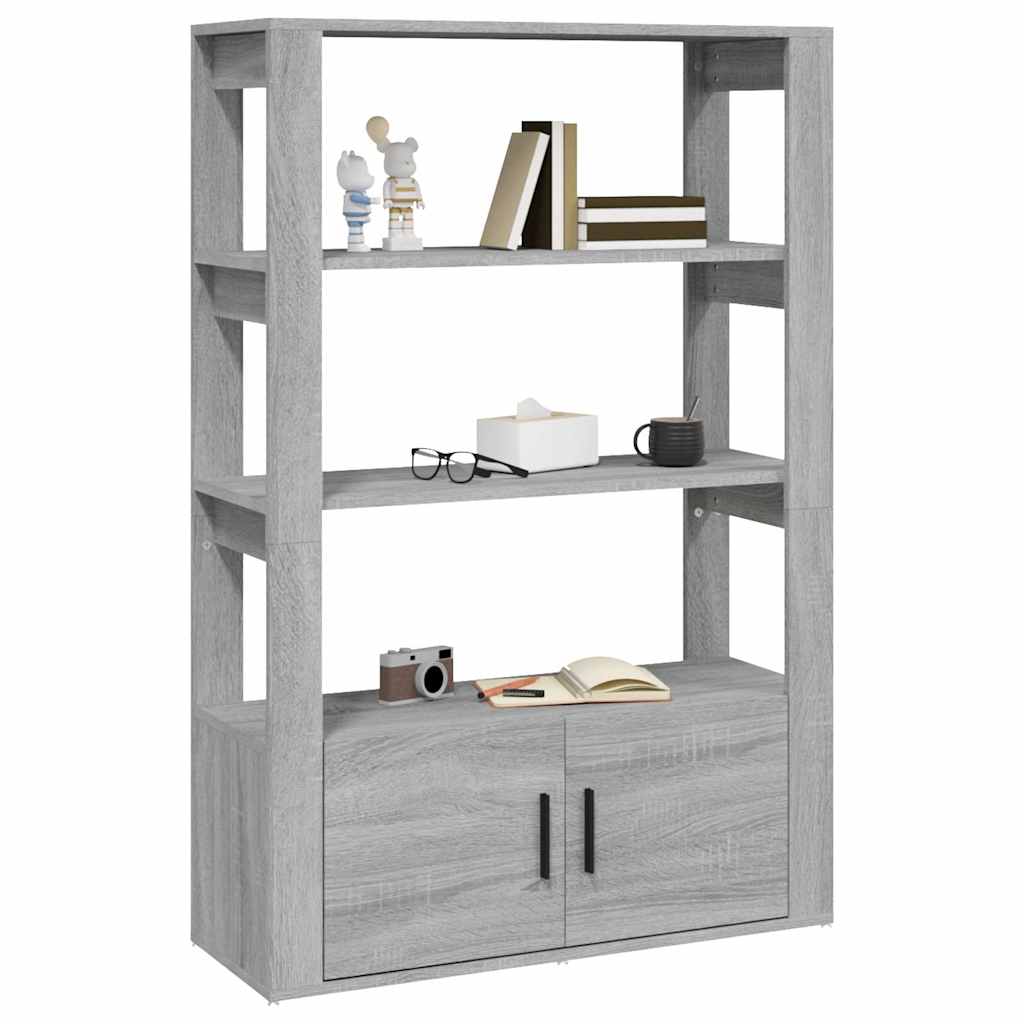 Sideboard Grey Sonoma 80x30x119,5 cm Engineered Wood