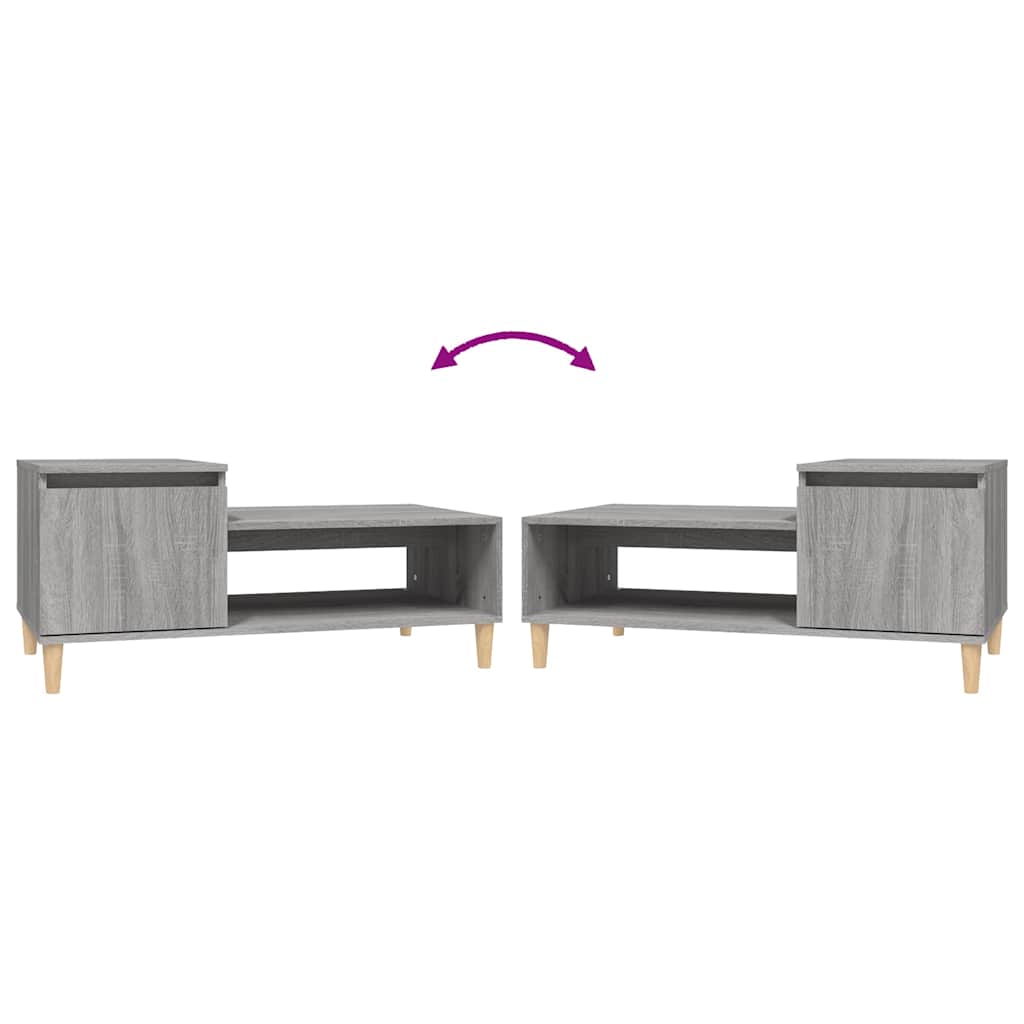 Coffee Table Grey Sonoma 100x50x45 cm Engineered Wood