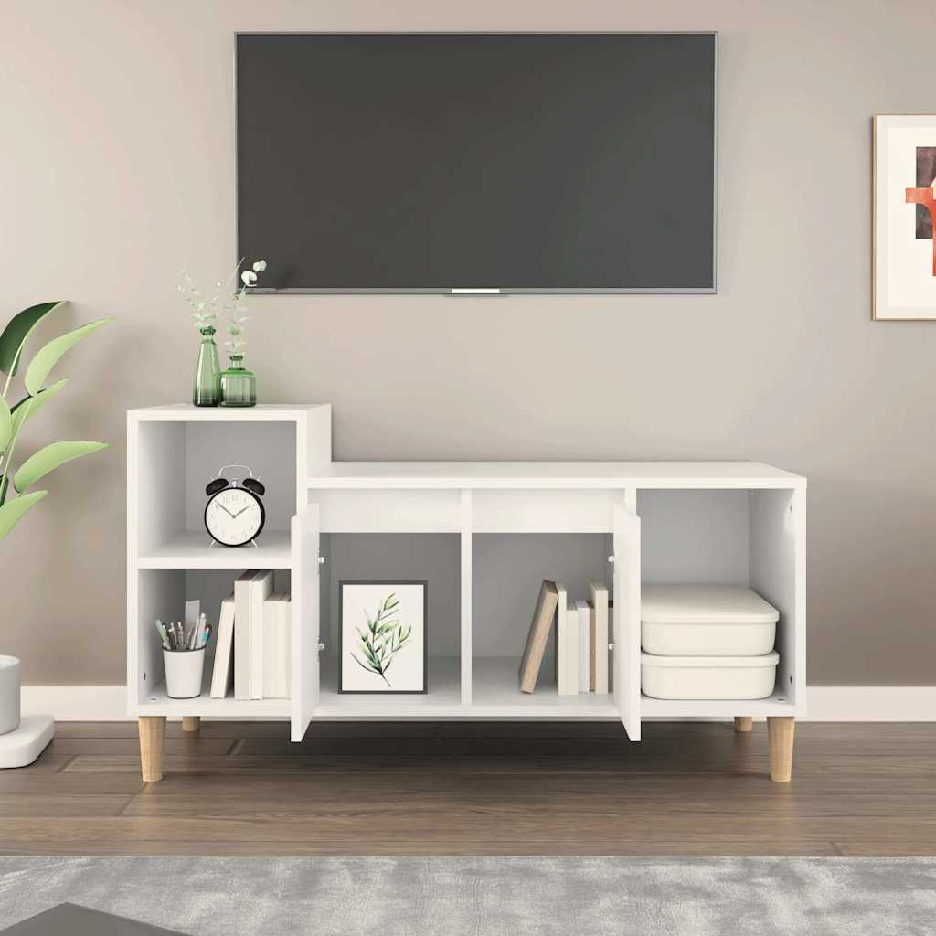 TV Cabinet White 100x35x55 cm Engineered Wood