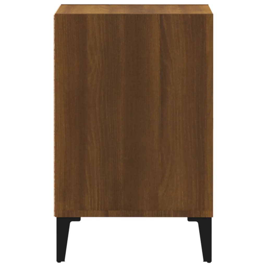 vidaXL TV Cabinet Brown Oak 100x35x55 cm Engineered Wood