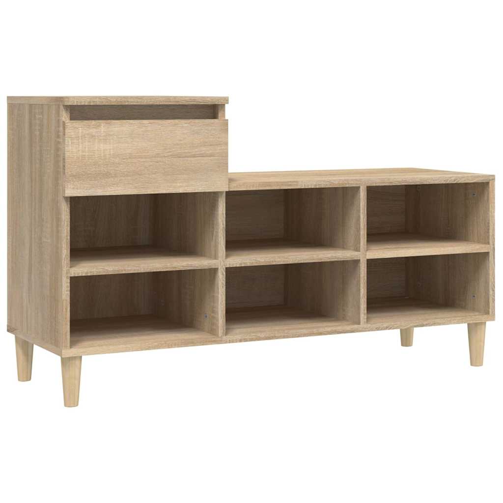 Shoe Cabinet Sonoma Oak 102x36x60 cm Engineered Wood