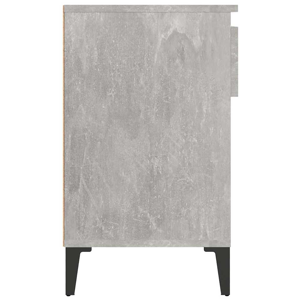 Shoe Cabinet Concrete Grey 102x36x60 cm Engineered Wood