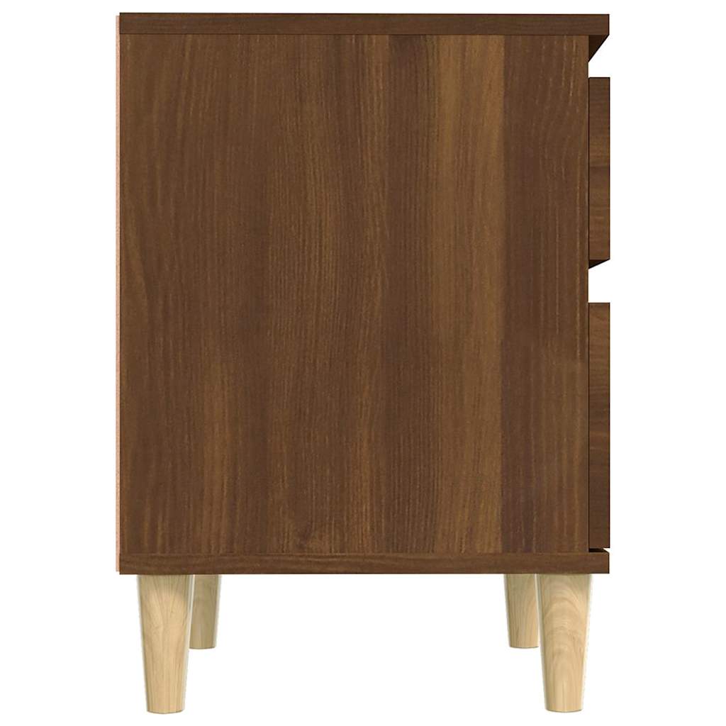 Bedside Cabinets 2 pcs Brown Oak 40x35x50 cm