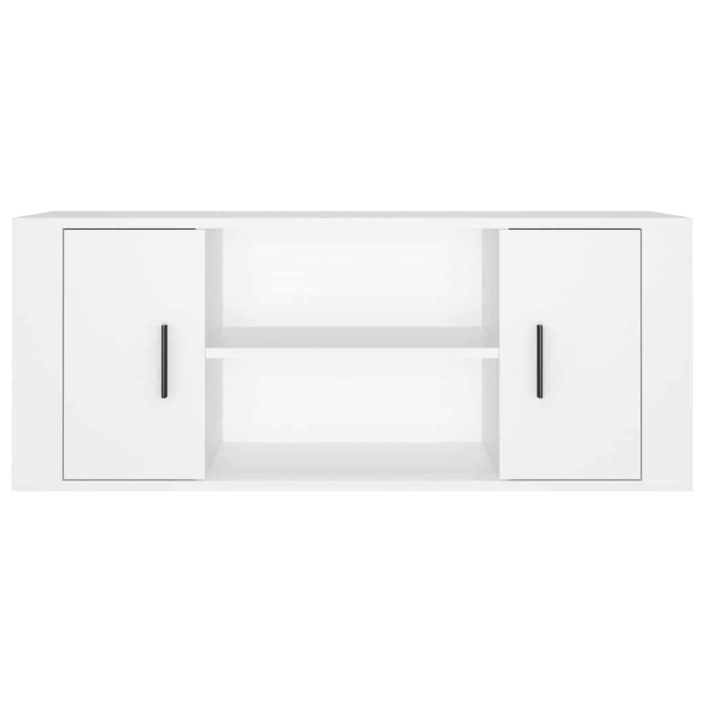 TV Cabinet White 100x35x40 cm Engineered Wood