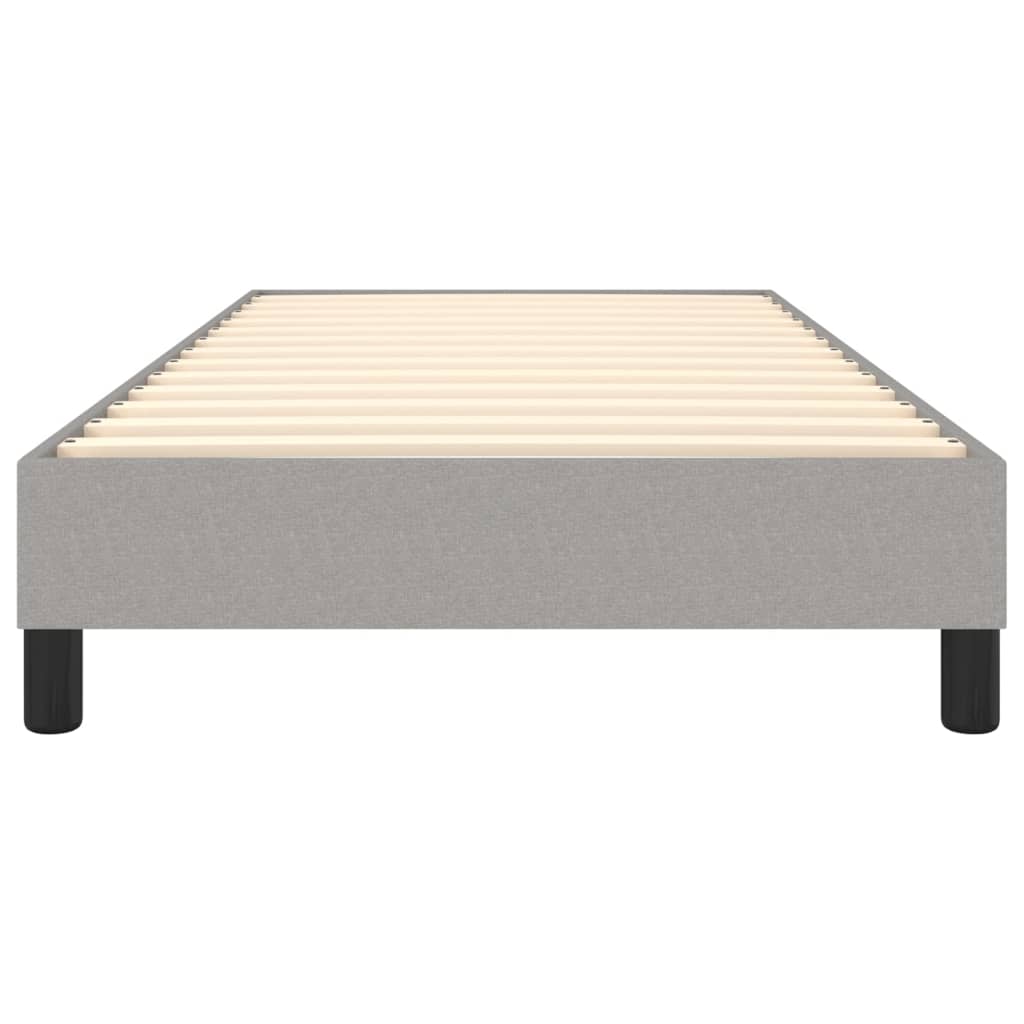 Box Spring Bed Frame Light Grey Single Fabric (UK/IE/FI/NO only)