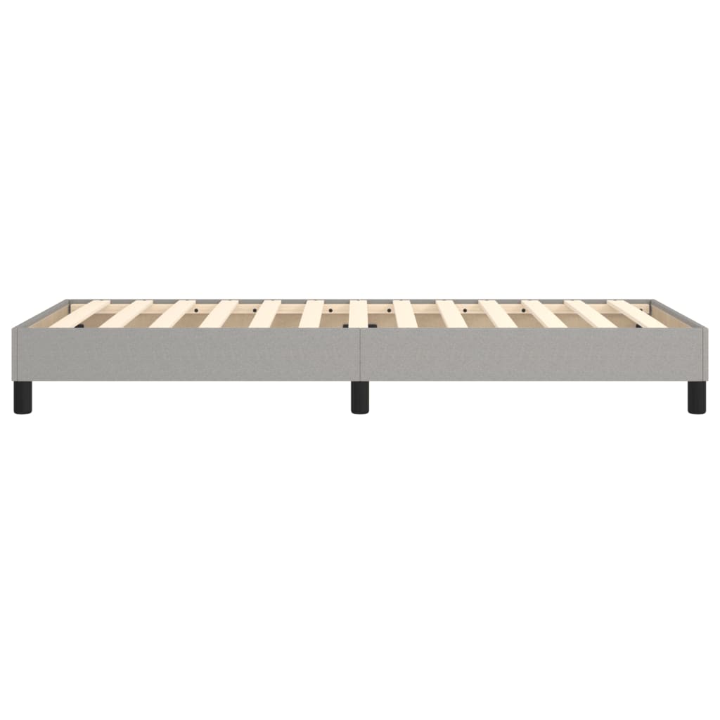 Box Spring Bed Frame Light Grey Single Fabric (UK/IE/FI/NO only)