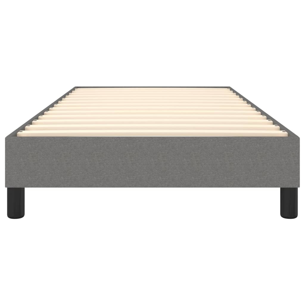 Box Spring Bed Frame Dark Grey Single Fabric (UK/IE/FI/NO only)