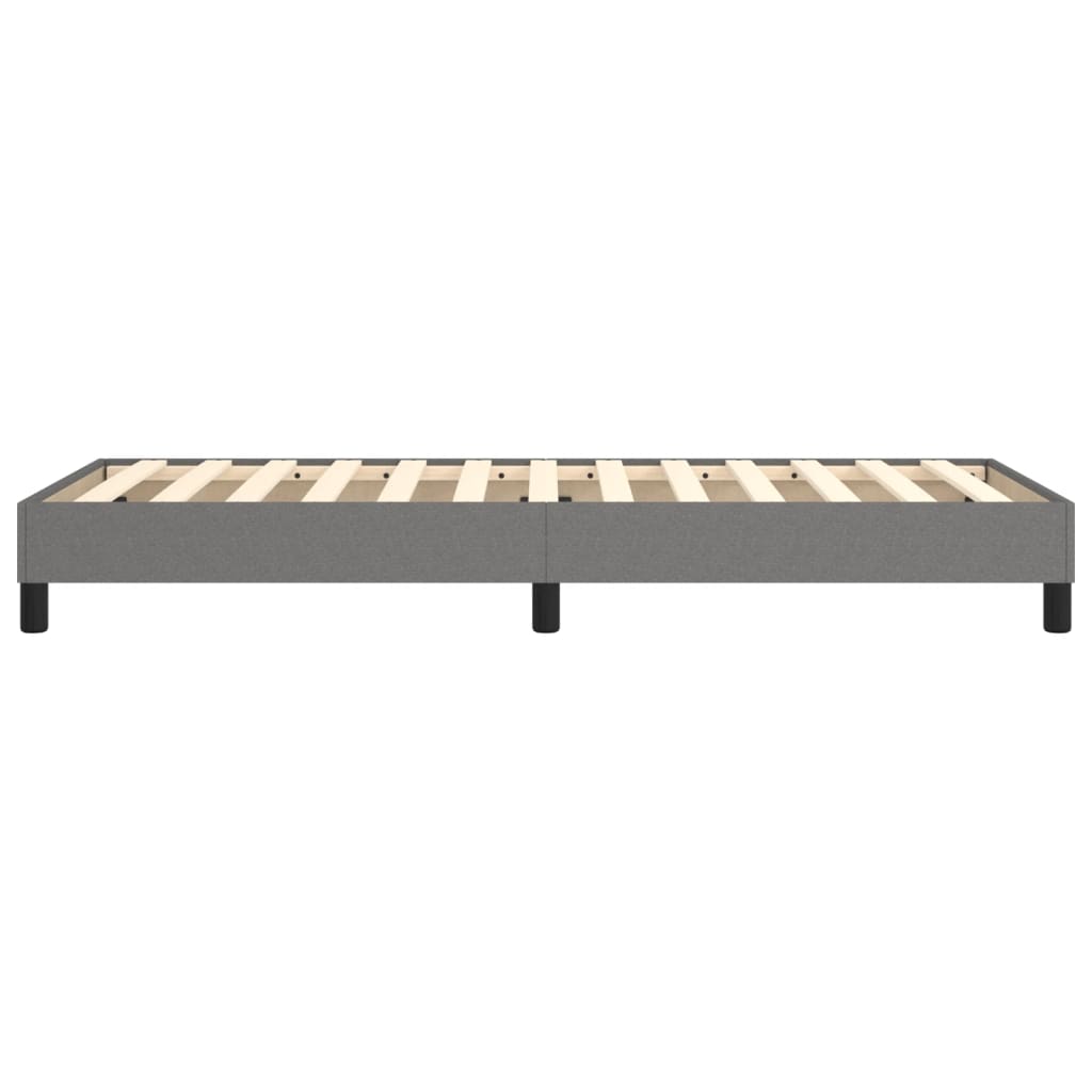 Box Spring Bed Frame Dark Grey Single Fabric (UK/IE/FI/NO only)
