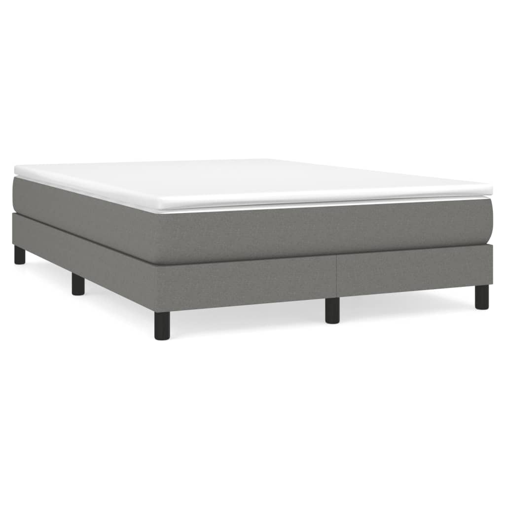 vidaXL Bed Frame without Mattress Dark Grey Double Fabric (UK/IE/FI/NO only)