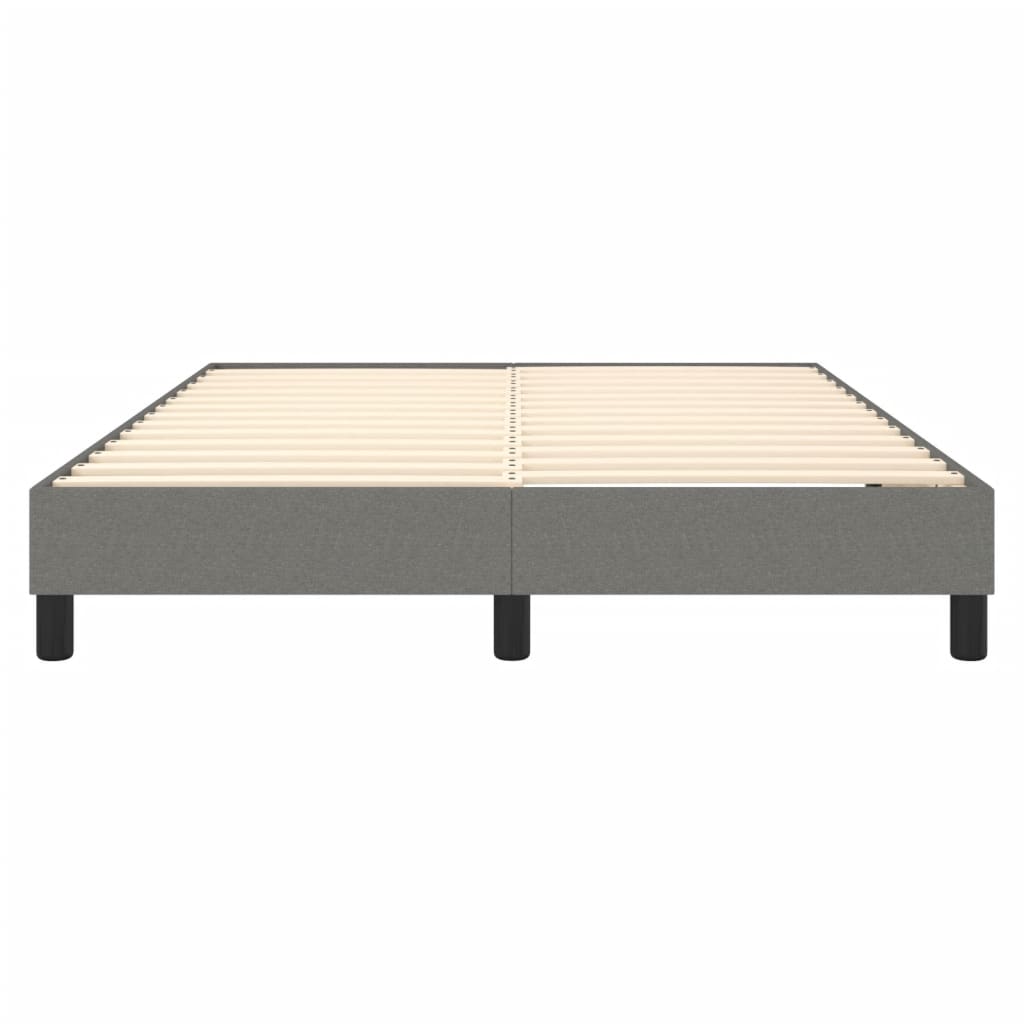 vidaXL Bed Frame without Mattress Dark Grey Double Fabric (UK/IE/FI/NO only)