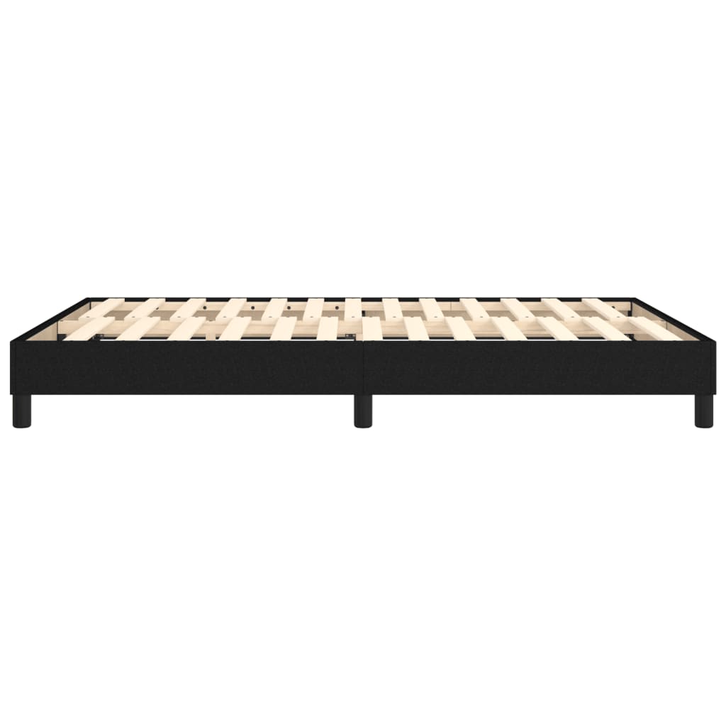 Box Spring Bed Frame Black Double Fabric (UK/IE/FI/NO only)