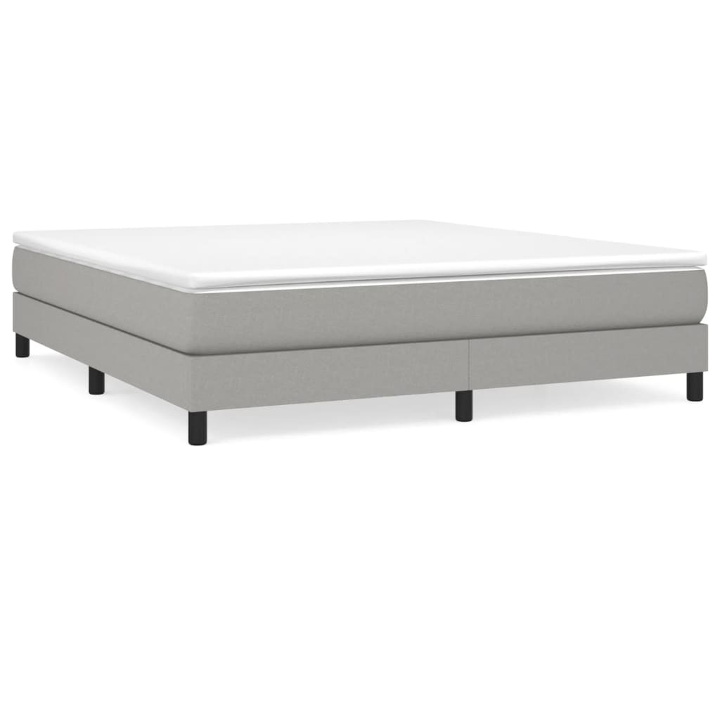 vidaXL Bed Frame without Mattress Light Grey Super King Fabric (UK/IE/FI/NO only)