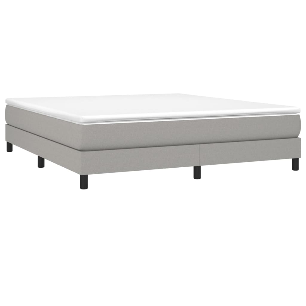 vidaXL Bed Frame without Mattress Light Grey Super King Fabric (UK/IE/FI/NO only)