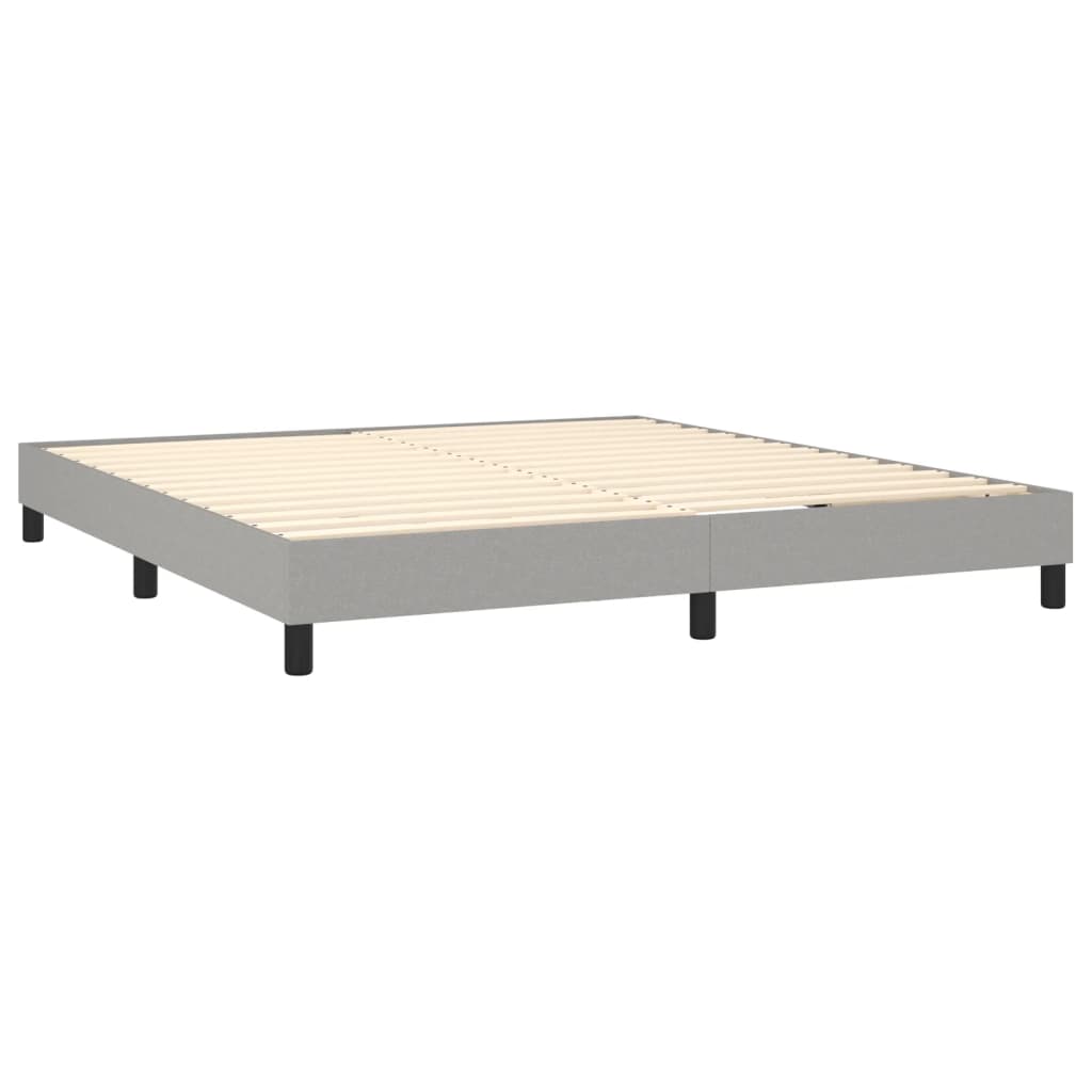 vidaXL Bed Frame without Mattress Light Grey Super King Fabric (UK/IE/FI/NO only)