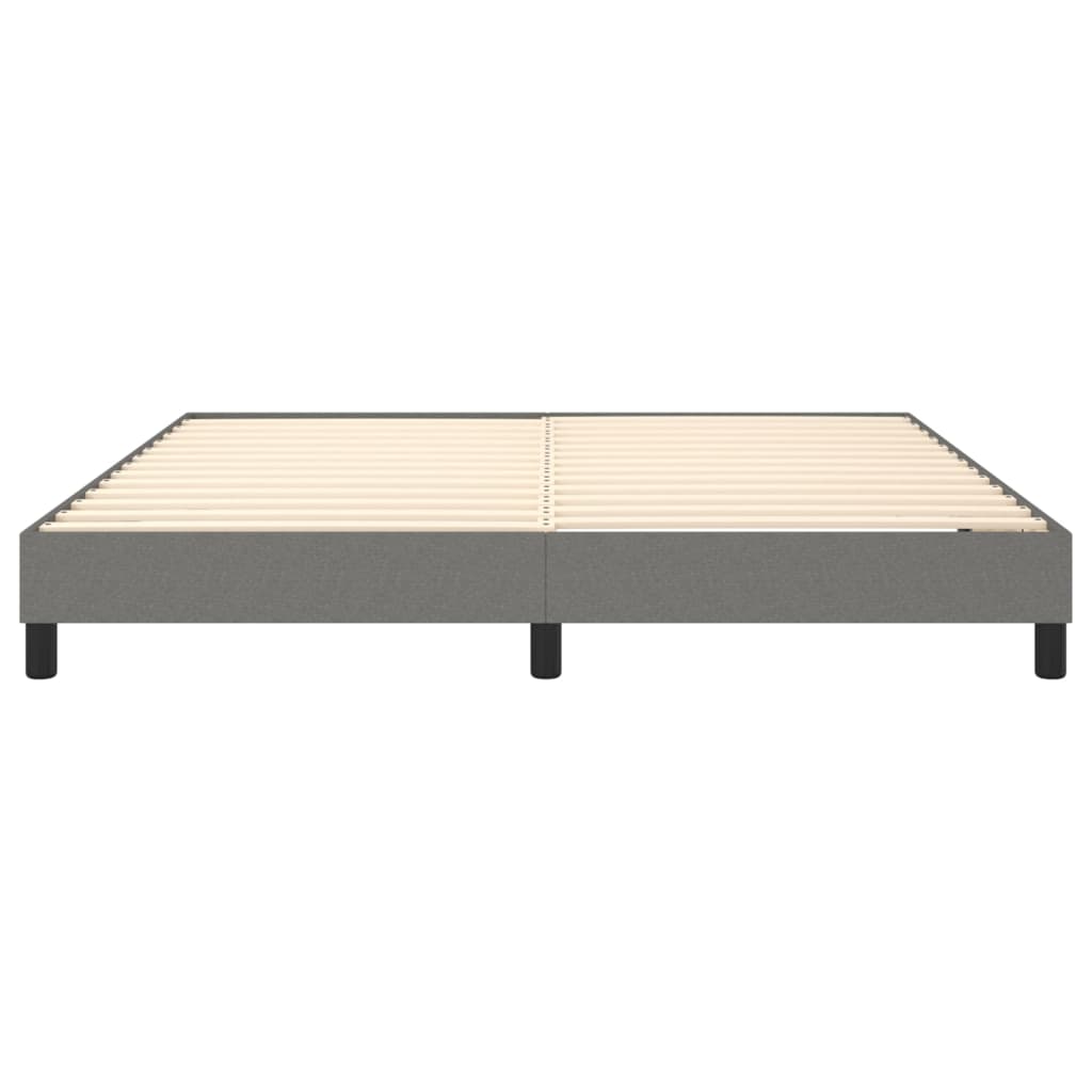 Box Spring Bed Frame Dark Grey Super King Fabric (UK/IE/FI/NO only)