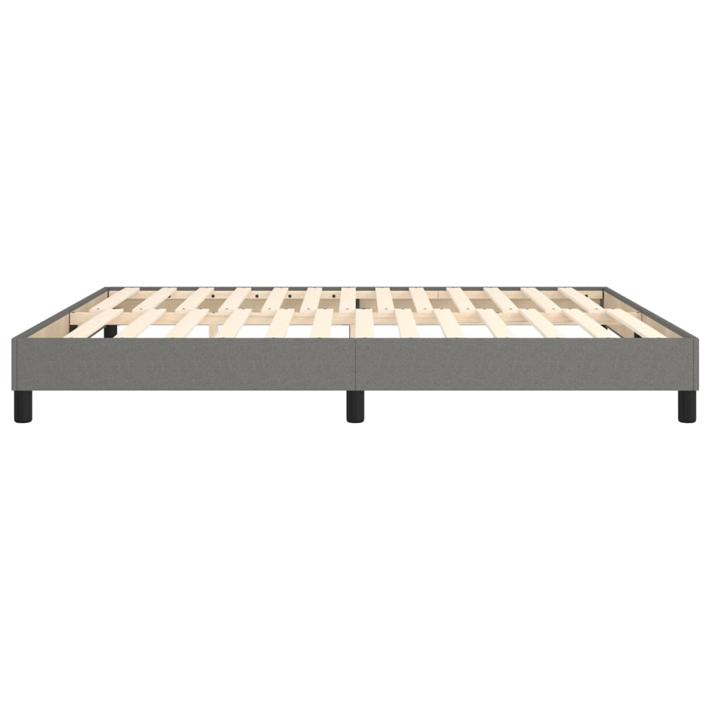 Box Spring Bed Frame Dark Grey Super King Fabric (UK/IE/FI/NO only)