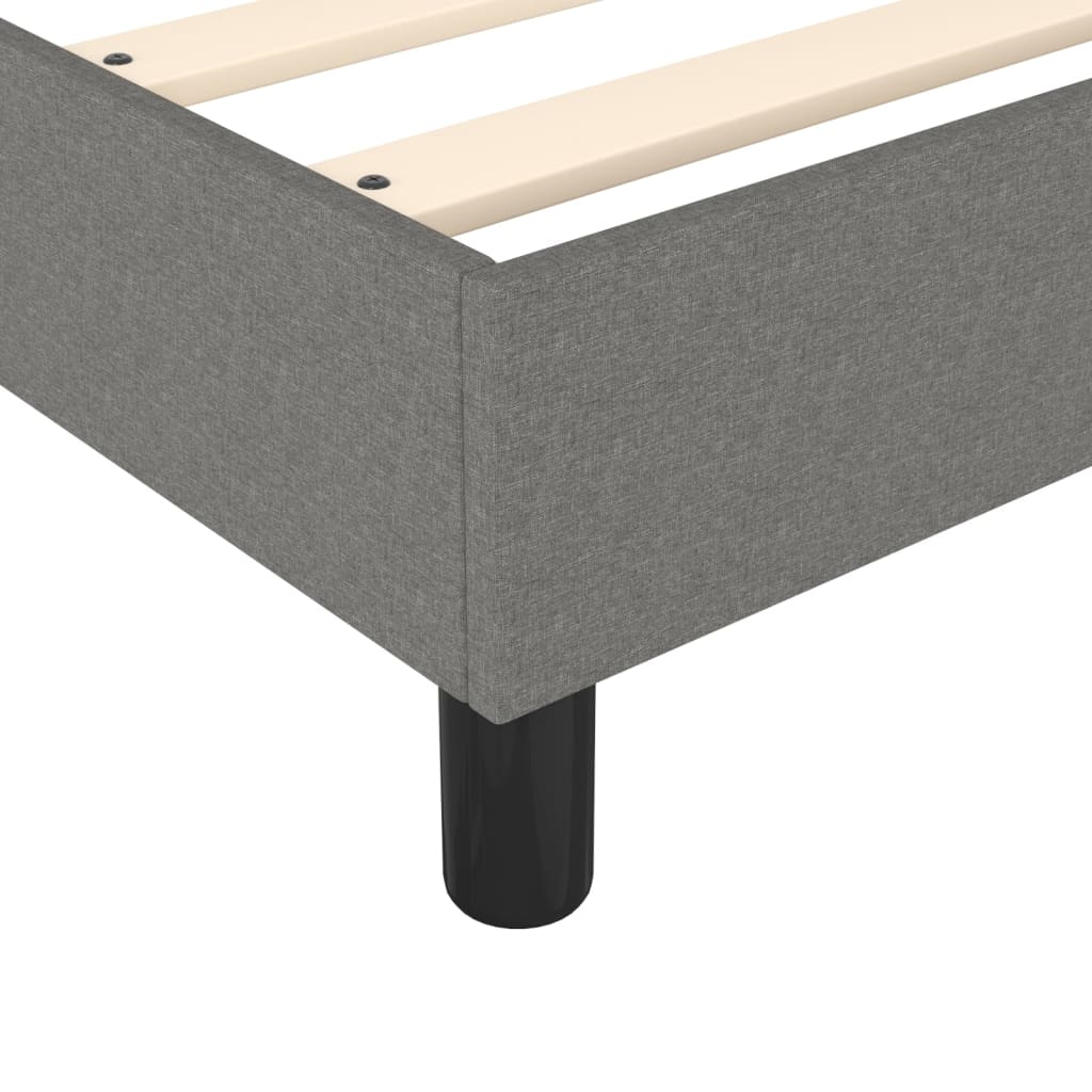Box Spring Bed Frame Dark Grey Super King Fabric (UK/IE/FI/NO only)
